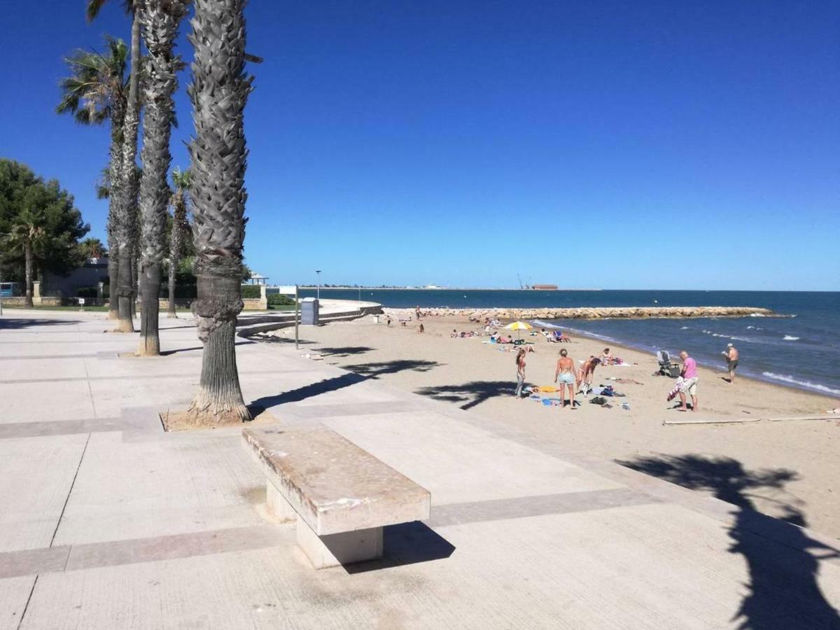 Atico primer linea de mar con piscina Sant Carlos de la Ràpita Esterno foto