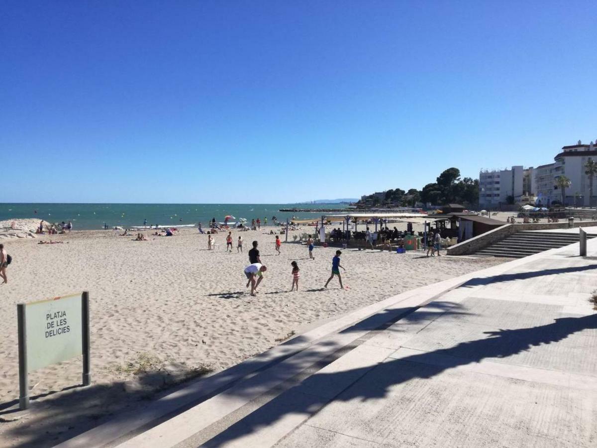 Atico primer linea de mar con piscina Sant Carlos de la Ràpita Esterno foto