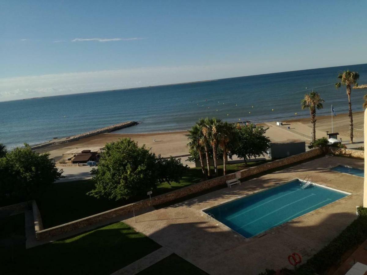 Atico primer linea de mar con piscina Sant Carlos de la Ràpita Esterno foto